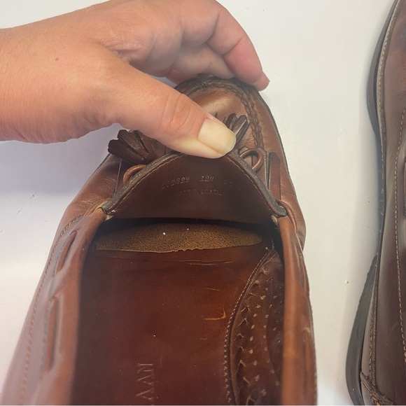 Cole Haan Men’s 12M Brown Leather Tassel Loafers PRELOVED - Picture 12 of 12